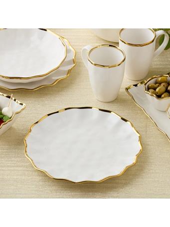 CERTIFIED INTERNATIONAL - Regency Gold Dinner Plate 11in WHITE/GOLD