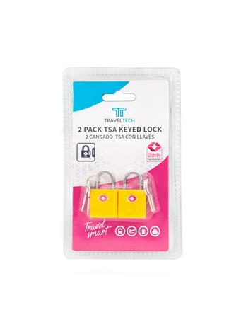 BH LUGGAGE - 2-Pack TSA Keyed Lock YELLOW