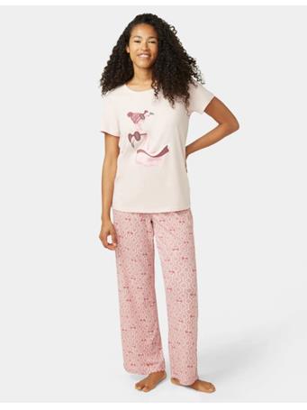 HUE - Embellished Short Sleeve PJ Set LOTUS