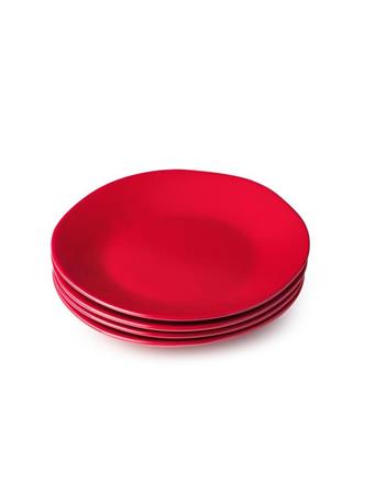 Berry Red Christmas Dessert Plate 9IN RED