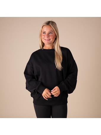 RAE MODE - French Terry Long Sleeve Pullover BLACK