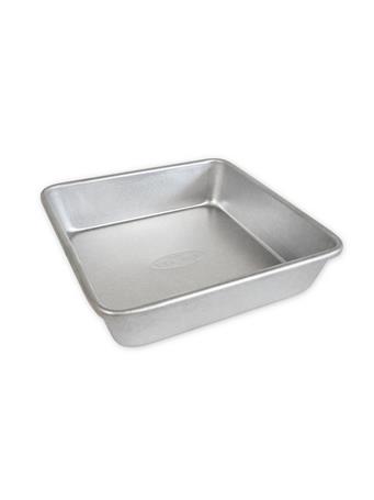 USA PAN - 8-Inch Bare Seamless Square Cake Pan SILVER