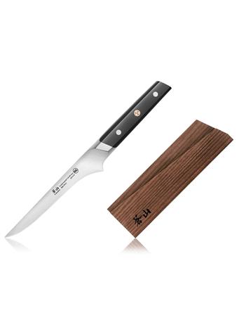CANGSHAN CUTLERY - TC Series 6-Inch Boning Knife with Ash Wood Sheath BLACK