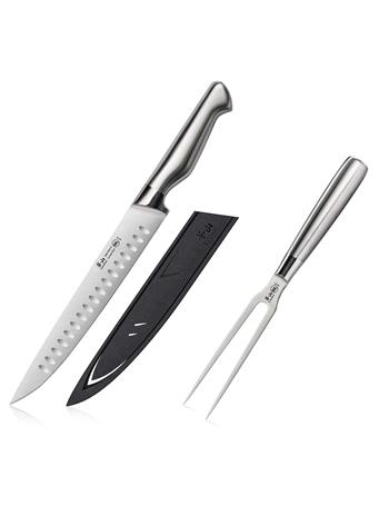 CANGSHAN CUTLERY - SANFORD Series 2-Piece Carving Set with Sheath BLACK