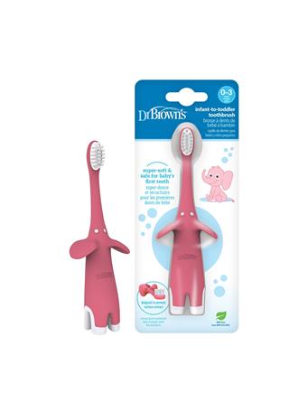 DR BROWN'S - Infant-to-Toddler Toothbrush - Elephant NO COLOR
