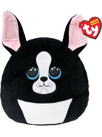 TY INC - Tink the Black and White Dog - Squish-A-Boos NO COLOR