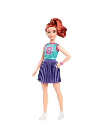 MATTEL - Barbie Fashionistas Doll in Jersey Top And Pleated Purple Skirt NO COLOR