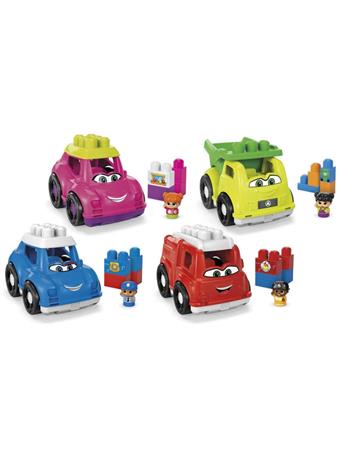 MATTEL - MEGA BLOKS First Builders Lil' Vehicles Collection Toy Building Blocks NO COLOR
