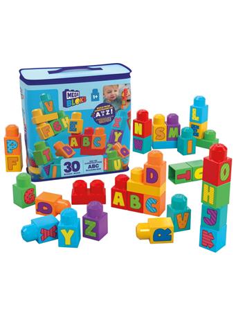 MATTEL - MEGA Bloks Fisher-Price ABC Building Bag Block Set - 30 Pieces NO COLOR