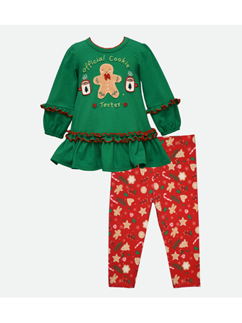 BONNIE JEAN - Cookie Tester Legging Set GREEN