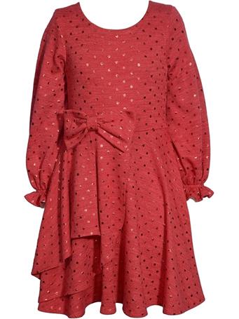 BONNIE JEAN - Spangle Hacci Party Dress RED