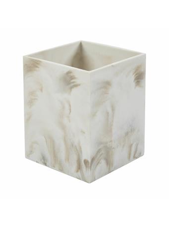 KENNEDY INTERNATIONAL - Polyresin Waste Can WHITE