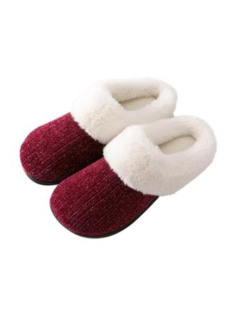 ROXONI - Chenille Knit Slipper WINE