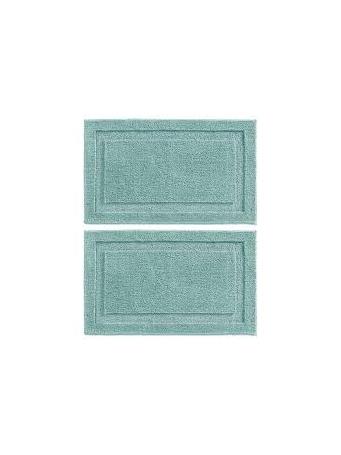THE MAZEL COMPANY - Microfiber Polyester Non-Slip Rectangular Spa Mat AQUA