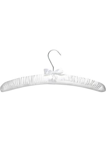 THE MAZEL COMPANY - Satin Padded Hangers WHITE