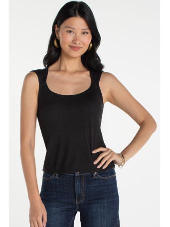 LIVERPOOL - Sleeveless Built in Bra Top BLACK