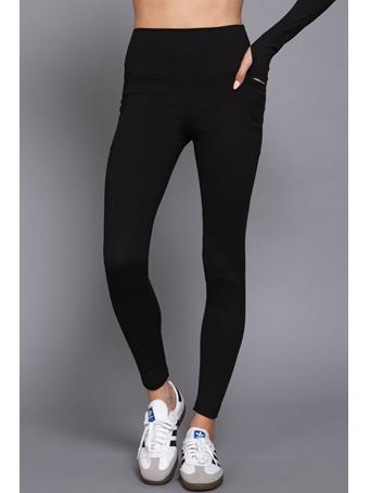 ACTIVE BASIC - Waist Band Workout Leggings BLACK