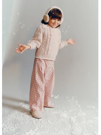 MANGO - Braided Knitted Sweater PINK