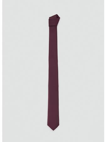 MANGO - Smooth Micro-structured Tie BORDO