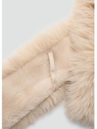 MANGO - Faux-fur Scarf LIGHT BEIGE