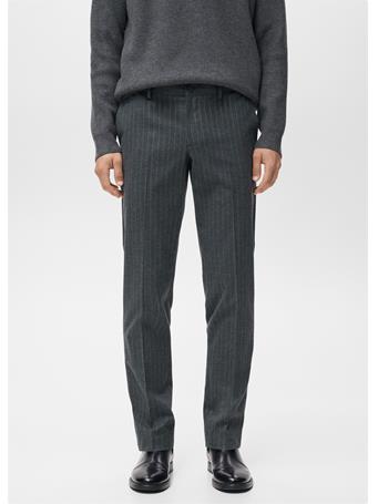 MANGO - Slim-fit Flannel Trousers GREY