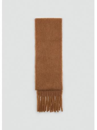 MANGO - Fringed Edge Scarf MEDIUM BROWN