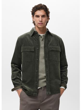 MANGO - Corduroy Overshirt With Pockets KHAKI