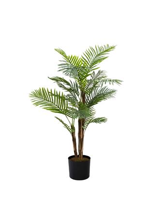 VINTAGE HOME - 71" Artificial Faux Palm Tree in Black Pot GREEN