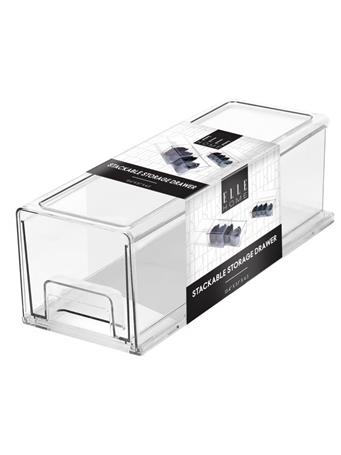 EURO-WARE INC - Elle - Stackable Storage Drawer CLEAR