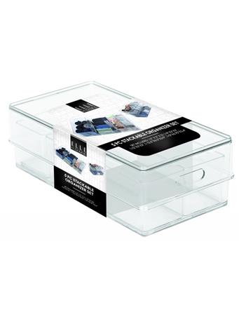 EURO-WARE INC - Elle - 5 Piece Stackable Organizer Set CLEAR