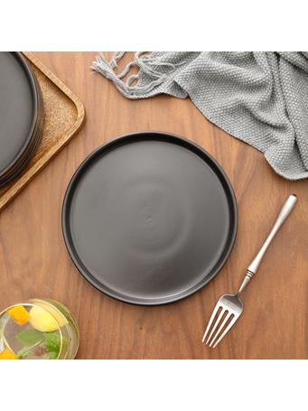 STONE LAIN - Celina Stoneware Salad Plate Set - 4-Piece BLACK