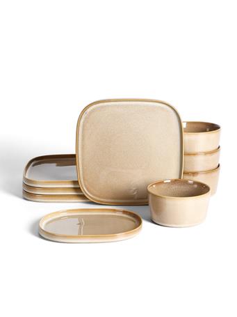 STONE LAIN - Cairo Stoneware Dinnerware Set - 12-Piece SAND