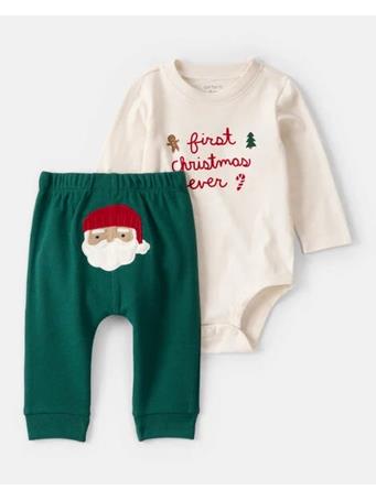 CARTERS - Baby 2-Piece My First Christmas Long-Sleeve Bodysuit & Pant Set GREEN