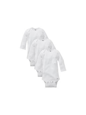 GERBER CHILDRENSWEAR - Long Sleeve Onesies Bodysuits - 3-Pack WHITE