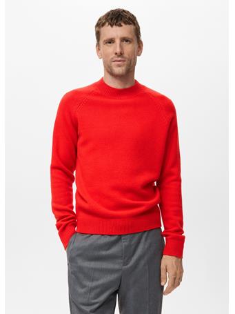 MANGO - 100% Italian Wool Knitted Sweater DK RED