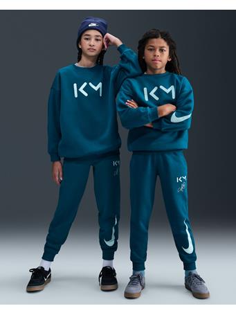 NIKE - Kylian Mbappé Club Fleece Big Kids' Soccer Joggers GREEN ABYSS