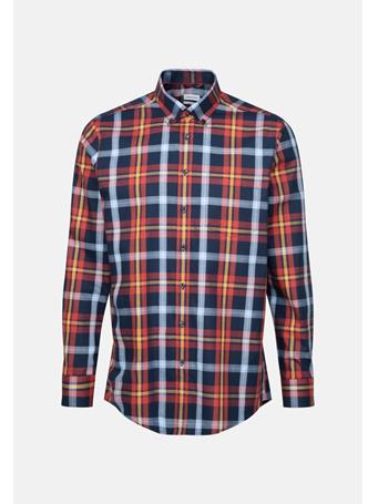 SEIDENSTICKER - Regular Flannel Shirt Check YELLOW