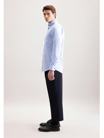 SEIDENSTICKER - Regular Business Shirt Uni LGH BLUE