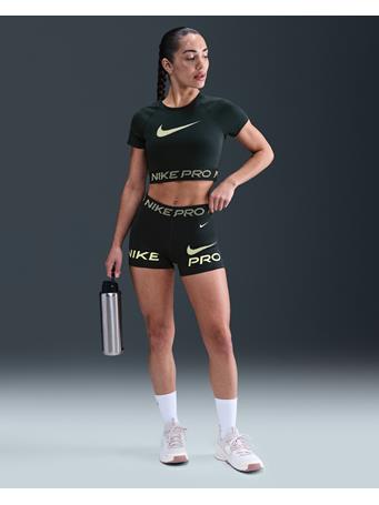 NIKE - Pro Women's Mid-Rise 7.5cm (approx.) Biker Shorts SEAWEED/LT LEMON