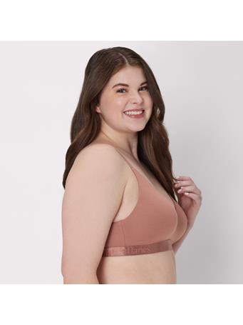 HANES - Originals Women's SuperSoft Contour T-Shirt Bra EARTHEN TAN