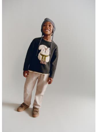 MANGO - Cotton Drawstring Joggers LIGHT BROWN