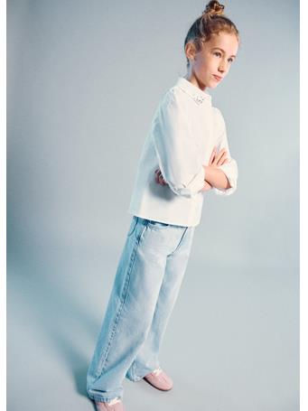 MANGO - Wide-leg Jeans With Heart-shaped Pockets BLUE