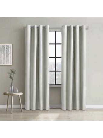 COMMONWEALTH HOME FASHIONS - Alpine Blackout Grommet Curtain Panel 001 - White