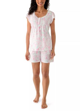 MISS ELAINE - Women's Silky Knit Boxer Pajama Set 159 PINK