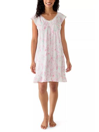 MISS ELAINE - Women's Silky Knit Short Nightgown 159 PINK