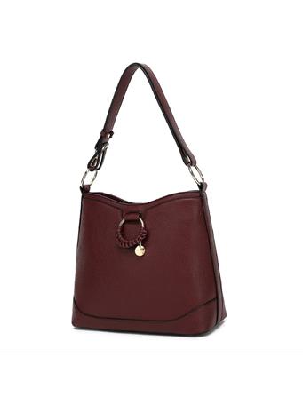 DS HANDBAGS - Tote With Charm BURGUNDY