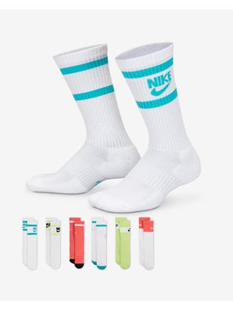 NIKE - Everyday Kids' Cushioned Crew Socks - 6 Pairs MULTI