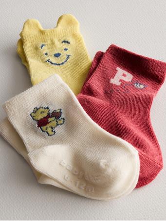 GAP - Baby Winnie The Pooh Socks (3-Pack) WATERMELON ICE