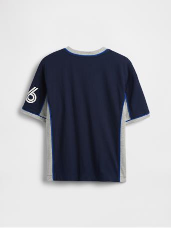 GAP - Kids Oversized Jersey T-Shirt NAVY UNIFORM