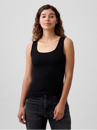 GAP - Ribbed Tank Top (2-Pack) BLACK 22